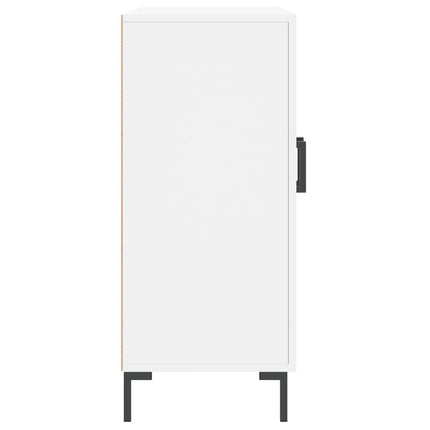 Skänk vit 90x34x80 cm konstruerat trä