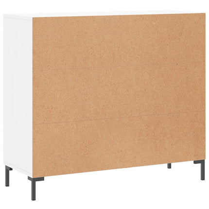 Skänk vit 90x34x80 cm konstruerat trä