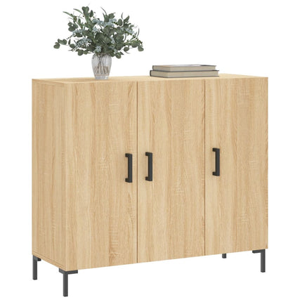 Skänk sonoma-ek 90x34x80 cm konstruerat trä