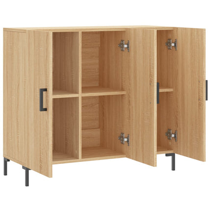 Skänk sonoma-ek 90x34x80 cm konstruerat trä