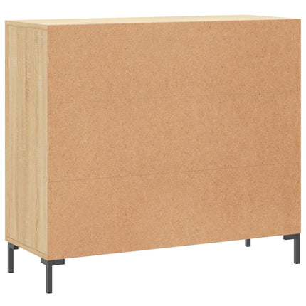 Skänk sonoma-ek 90x34x80 cm konstruerat trä