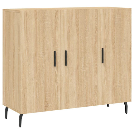 Skänk sonoma-ek 90x34x80 cm konstruerat trä