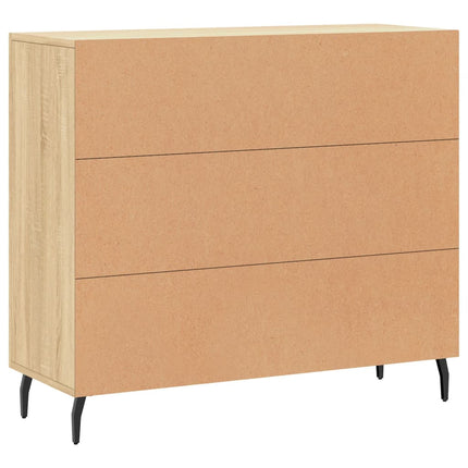 Skänk sonoma-ek 90x34x80 cm konstruerat trä