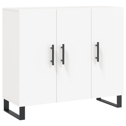 Skänk vit 90x34x80 cm konstruerat trä