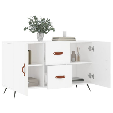 Skänk vit 100x36x60 cm konstruerat trä