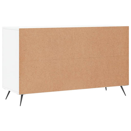 Skåp vit högglans 100x36x60 cm konstruerat trä