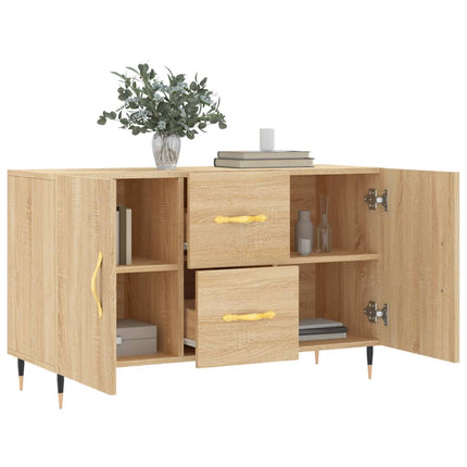 Skänk sonoma-ek 100x36x60 cm konstruerat trä