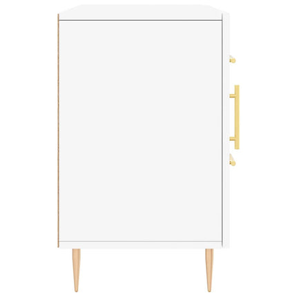 Skänk vit 100x36x60 cm konstruerat trä