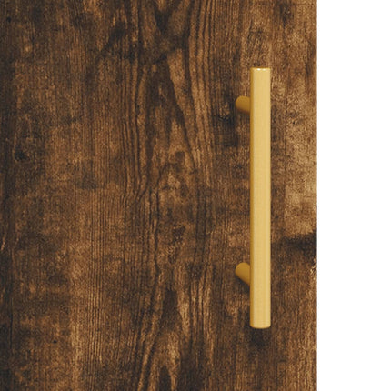 Byrå rökfärgad ek 100x36x60 cm konstruerat trä