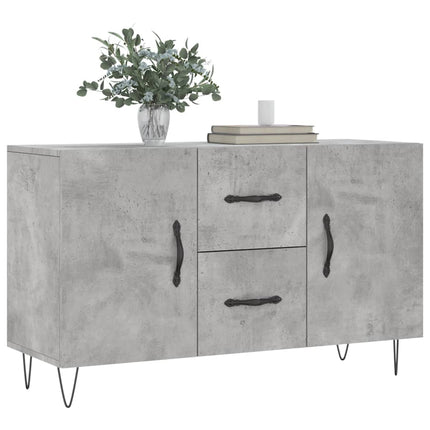 Skänk betonggrå 100x36x60 cm konstruerat trä