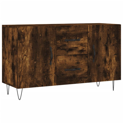 Skänk rökfärgad ek 100x36x60 cm konstruerat trä