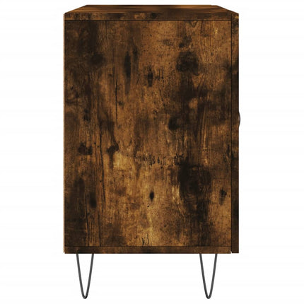 Skänk rökfärgad ek 100x36x60 cm konstruerat trä