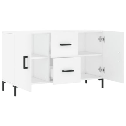 Skänk vit 100x36x60 cm konstruerat trä