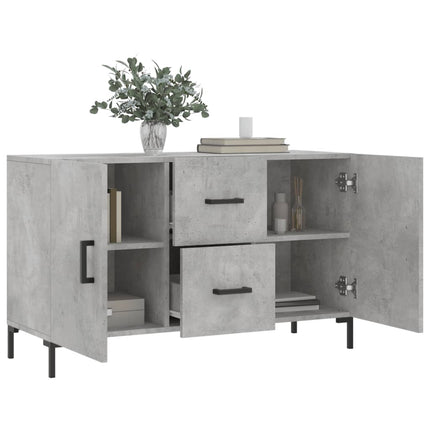 Skänk betonggrå 100x36x60 cm konstruerat trä