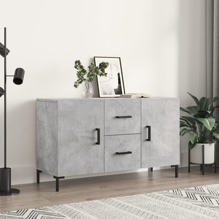 Skänk betonggrå 100x36x60 cm konstruerat trä