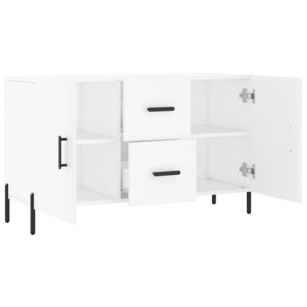 Skänk vit 100x36x60 cm konstruerat trä