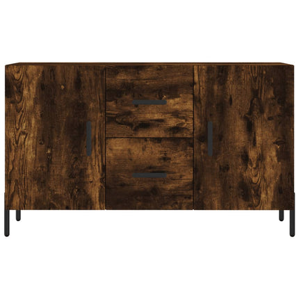 Skänk rökfärgad ek 100x36x60 cm konstruerat trä