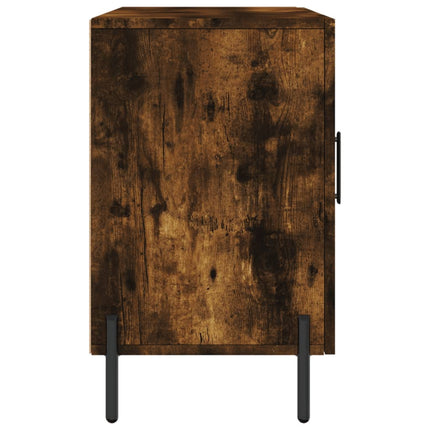 Skänk rökfärgad ek 100x36x60 cm konstruerat trä