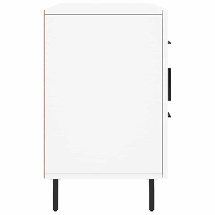 Skänk vit 100x36x60 cm konstruerat trä