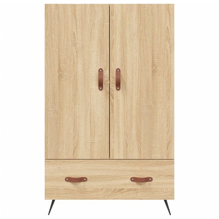 Högskåp sonoma-ek 69,5x31x115 cm konstruerat trä