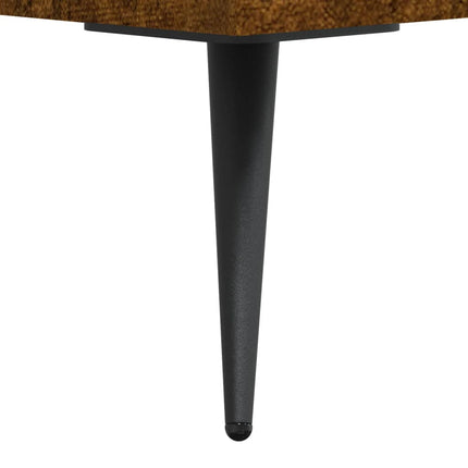 Högskåp rökfärgad ek 69,5x31x115 cm konstruerat trä