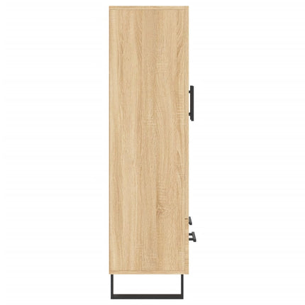 Högskåp sonoma-ek 69,5x31x115 cm konstruerat trä