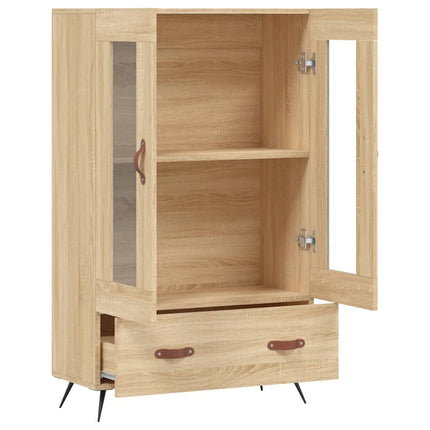 Högskåp sonoma-ek 69,5x31x115 cm konstruerat trä