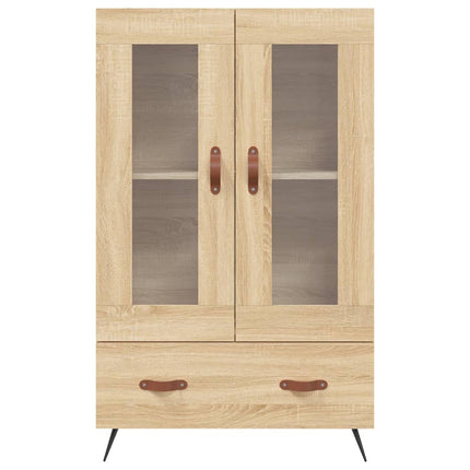 Högskåp sonoma-ek 69,5x31x115 cm konstruerat trä