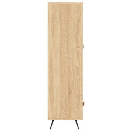 Högskåp sonoma-ek 69,5x31x115 cm konstruerat trä