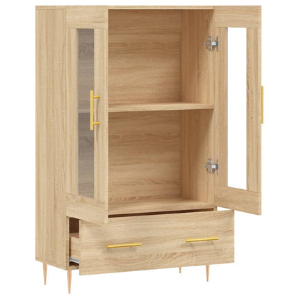 Högskåp sonoma-ek 69,5x31x115 cm konstruerat trä