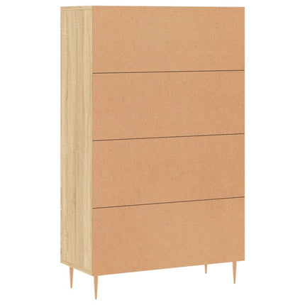 Högskåp sonoma-ek 69,5x31x115 cm konstruerat trä