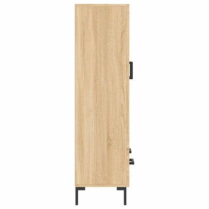 Högskåp sonoma-ek 69,5x31x115 cm konstruerat trä
