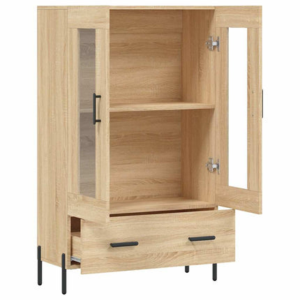 Högskåp sonoma-ek 69,5x31x115 cm konstruerat trä
