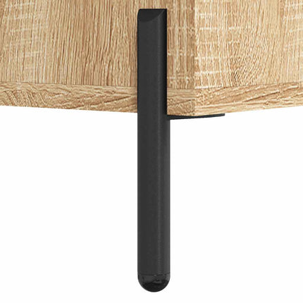 Högskåp sonoma-ek 69,5x31x115 cm konstruerat trä