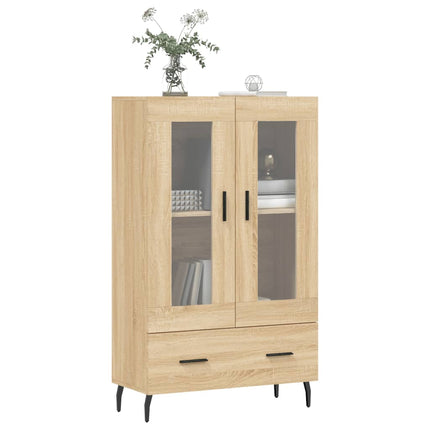 Högskåp sonoma-ek 69,5x31x115 cm konstruerat trä