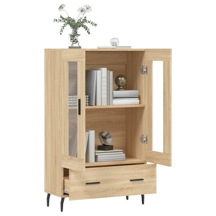Högskåp sonoma-ek 69,5x31x115 cm konstruerat trä