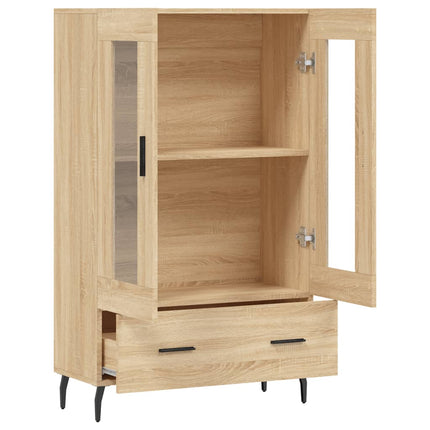 Högskåp sonoma-ek 69,5x31x115 cm konstruerat trä