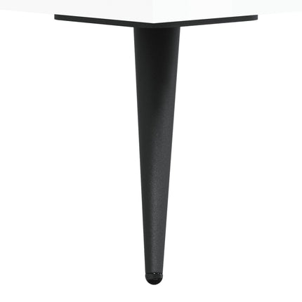 Tv-bänk vit högglans 80x36x50 cm konstruerat trä