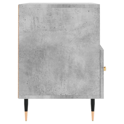 Tv-bänk betonggrå 80x36x50 cm konstruerat trä