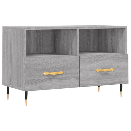 Tv-bänk grå sonoma 80x36x50 cm konstruerat trä