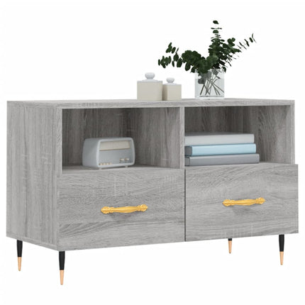 Tv-bänk grå sonoma 80x36x50 cm konstruerat trä