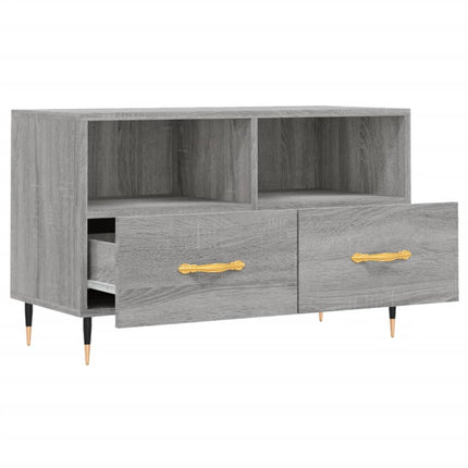 Tv-bänk grå sonoma 80x36x50 cm konstruerat trä