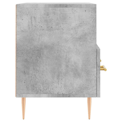Tv-bänk betonggrå 80x36x50 cm konstruerat trä