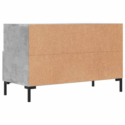 Tv-bänk betonggrå 80x36x50 cm konstruerat trä