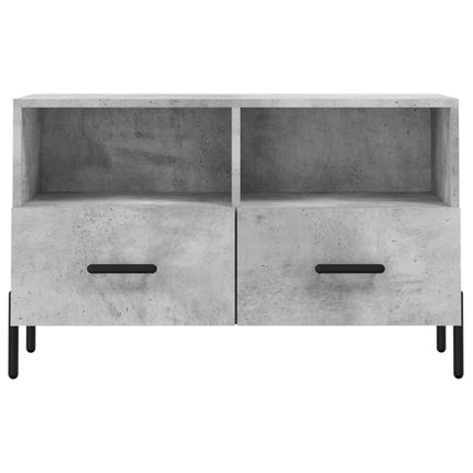 Tv-bänk betonggrå 80x36x50 cm konstruerat trä
