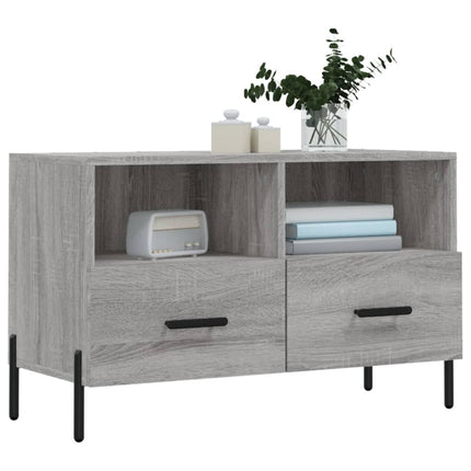 Tv-bänk grå sonoma 80x36x50 cm konstruerat trä