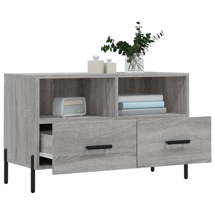 Tv-bänk grå sonoma 80x36x50 cm konstruerat trä