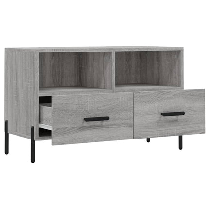 Tv-bänk grå sonoma 80x36x50 cm konstruerat trä