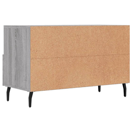 Tv-bänk grå sonoma 80x36x50 cm konstruerat trä