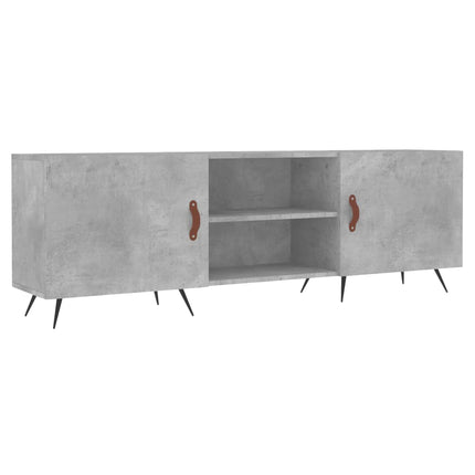 Tv-bänk betonggrå 150x30x50 cm konstruerat trä